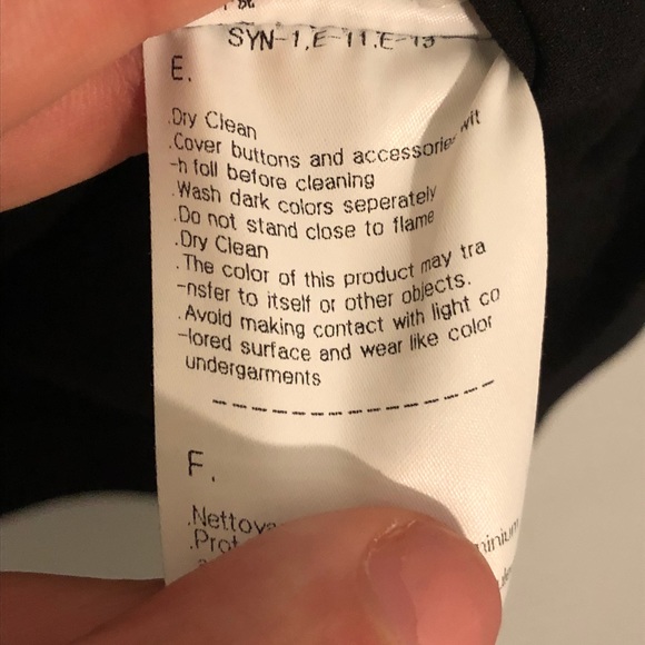 Stylish Black & Navy Panel Blouse, Fully lined! - Picture 8 of 8